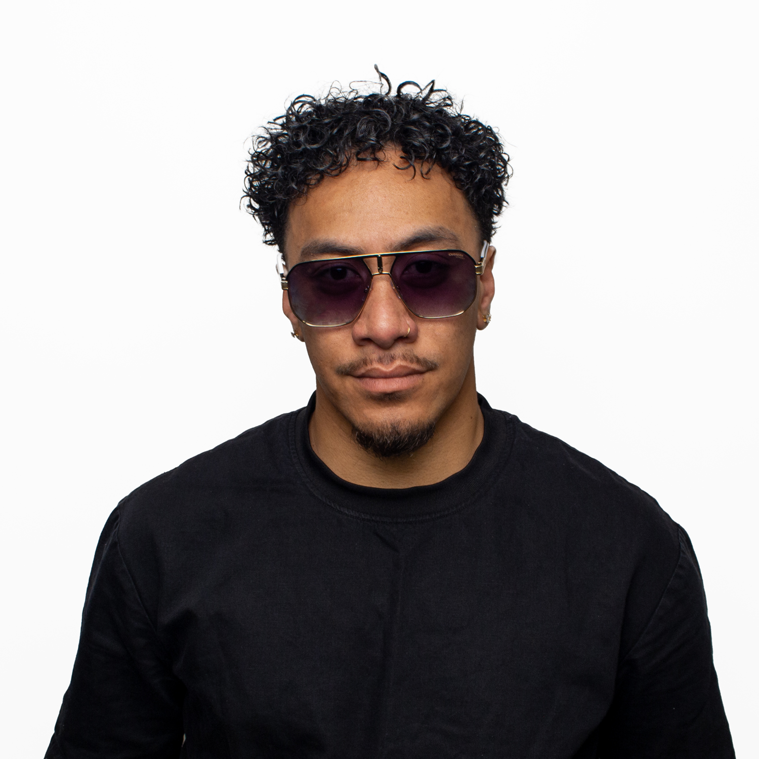 Carrera 1062/s Black Gold / Dk Blue Shaded
